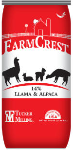 Farmcrest Llama and Alpaca feed | Tucker Milling