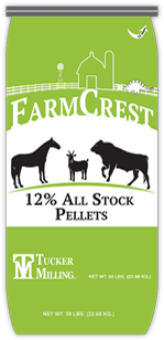 Farmcrest 12% All Stock Pellets | Tucker Milling | All Stock Feed