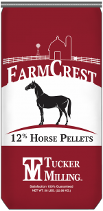 Farmcrest 12% Horse Pellets | Tucker Milling | Horse Feed