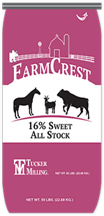 Farmcrest 16% Sweet All Stock Pellets | Tucker Milling | All Stock Feed