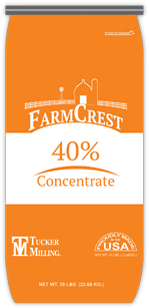 Farmcrest 40% Concentrate Pellets | Tucker Milling | All Stock Feed