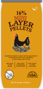 16% Mini Layer Pellets | Chicken Feed | Tucker Milling