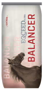 Rich in balanced nutrients designed for horses, Tucker Milling's EQCEED Ultra Balancer supports optimal performance and health.