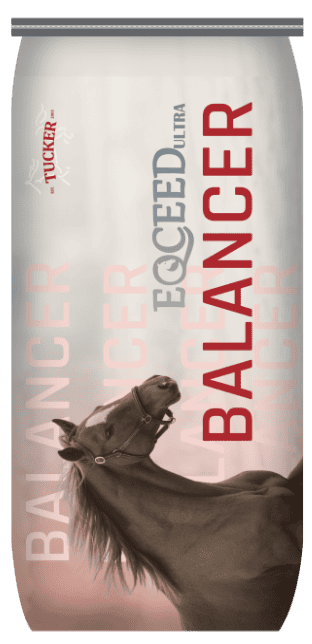 Rich in balanced nutrients designed for horses, Tucker Milling's EQCEED Ultra Balancer supports optimal performance and health.
